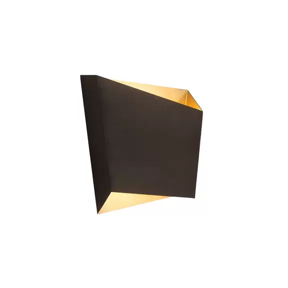 Lampenwelt Wandleuchte Asimetric aus Stahl, schwarz Preisnachlass