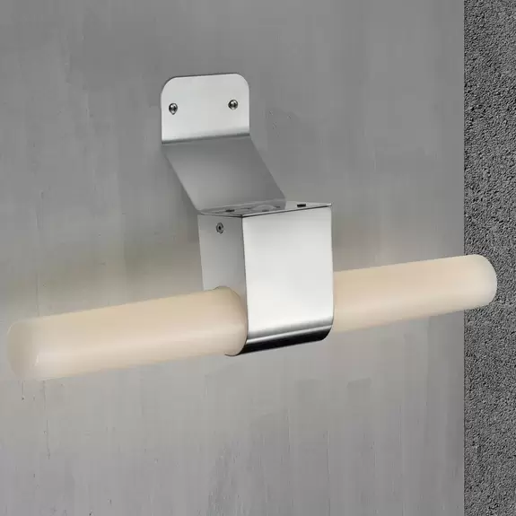 Lampenwelt LED-Badwandleuchte Helva Double, nickel gebürstet Black Friday
