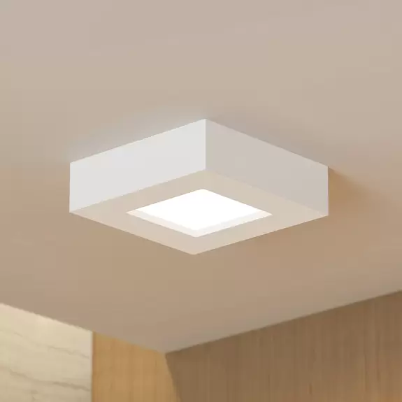 Lampenwelt Prios LED-Deckenleuchte Alette, weiß, 12,2 cm, dimmbar Clearance-Verkauf