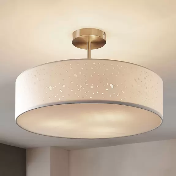 Lampenwelt Deckenlampe Umma mit Abstand, weiß Fabrik Onlineshop