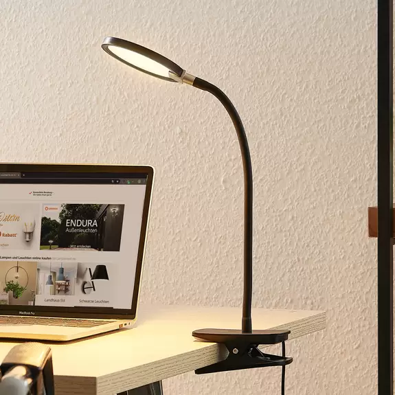 Lampenwelt Lindby Binera LED-Klemmleuchte mit Dimmfunktion Vatertagsangebot
