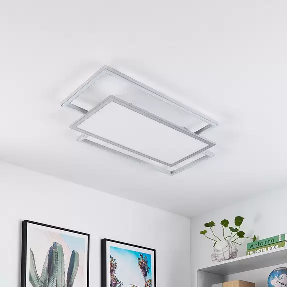 Lampenwelt Lucande Ciaran LED-Deckenlampe, Rechtecke, CCT Räumungsverkauf