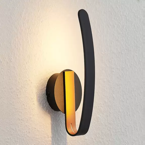 Lampenwelt Arcchio Dzemail LED-Wandlampe, indirekt, schwarz Letzte 3 Tage