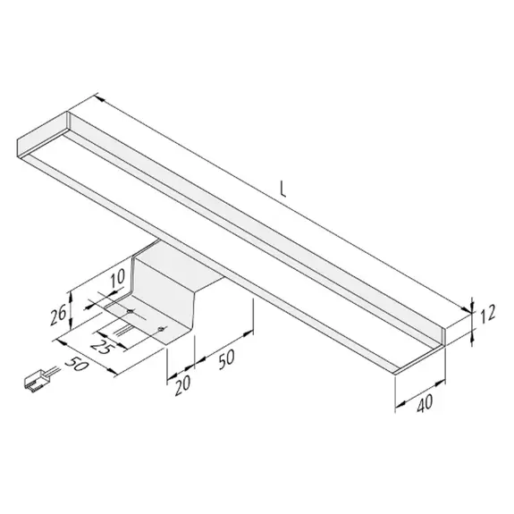 Lampenwelt LED-Schrankaufbauleuchte Lugano 4.000K, 120 cm Neueste Stile