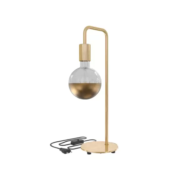 Lampenwelt Calex U-Line Tischleuchte mit 1,5 m Kabel, gold 50% Rabatt mit kostenlosem Versand