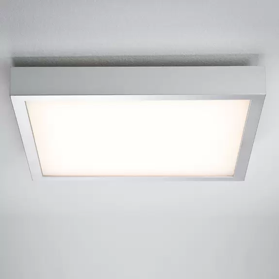 Lampenwelt Paulmann Lunar LED-Panel, eckig, chrom, 40x40cm Online