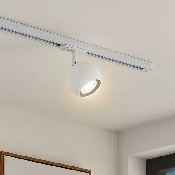 Lampenwelt Lindby Schienenstrahler Linaro, GU10, 10 W, weiß, 1-Phasen Begrenztes Angebot