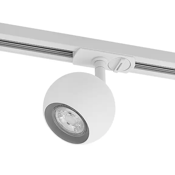 Lampenwelt Lindby Schienenstrahler Linaro, GU10, 10 W, weiß, 1-Phasen Begrenztes Angebot