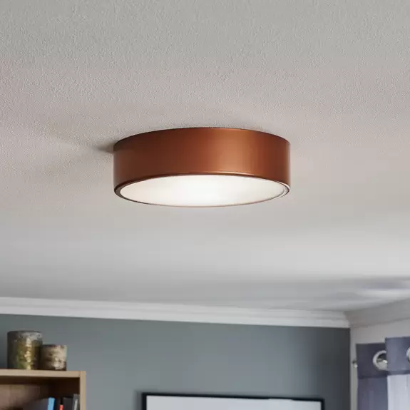 Lampenwelt Deckenleuchte Cleo 300, Ø 30 cm kupfer Top Angebot