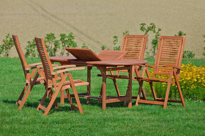 Merxx Cordoba Set 5tlg. Ausziehtisch 120/170 x 100 cm Bis zu 60% Rabatt