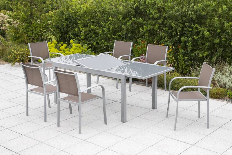 Merxx Ostia Set 7tlg. Ausziehtisch 160/220 x 90 cm Günstig kaufen