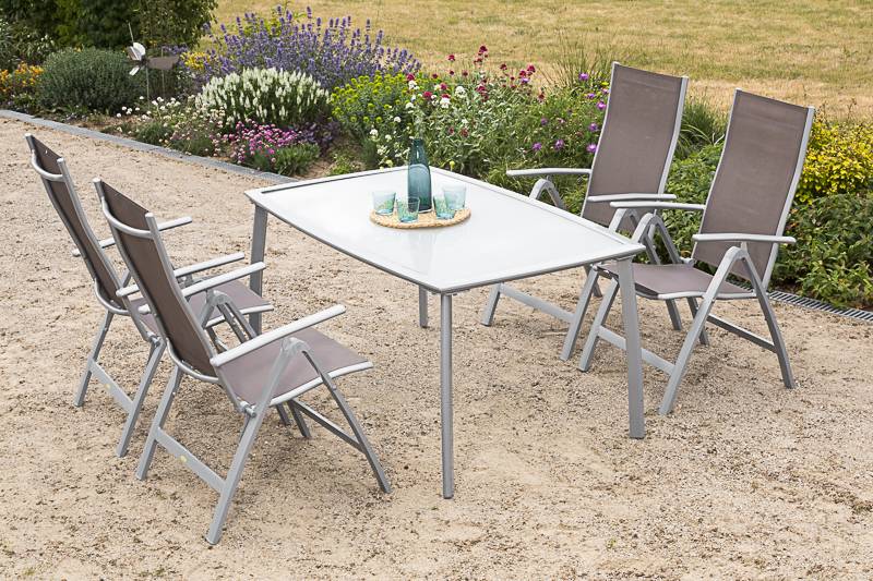 Merxx Carrara Set 5tlg. Tisch 150 x 90 cm Jubiläumsangebot
