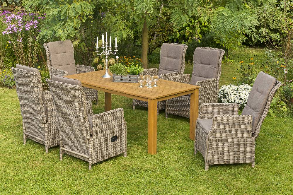 Merxx Riviera Set 7tlg. Tisch 180 x 90 cm