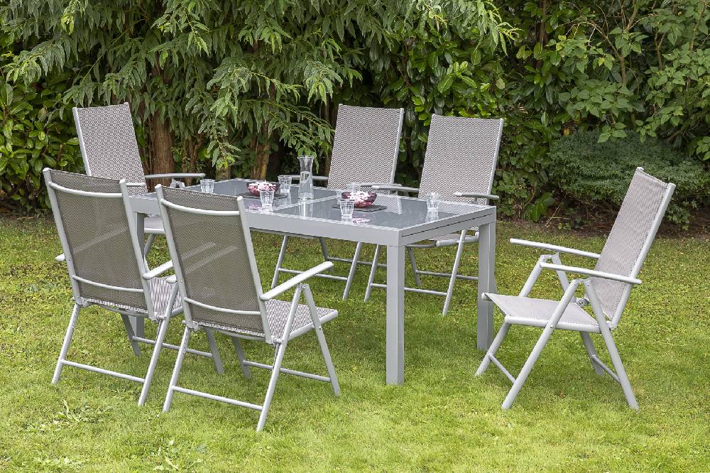 Merxx Amalfi Set 7tlg. Ausziehtisch 140/200 x 90 cm