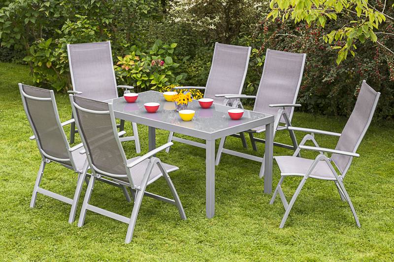 Merxx Carrara Set 7tlg. Tisch 150 x 90 cm