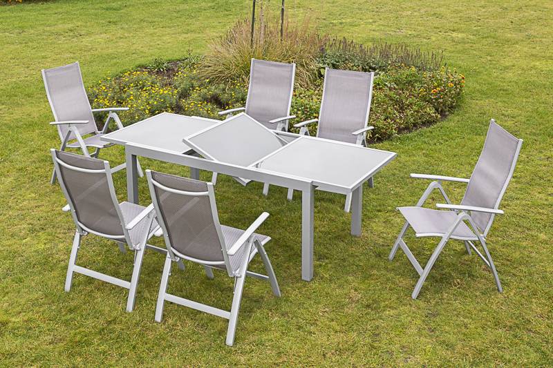 Merxx Carrara Set 7tlg. Ausziehtisch 160/220 x 90 cm Online Shopping