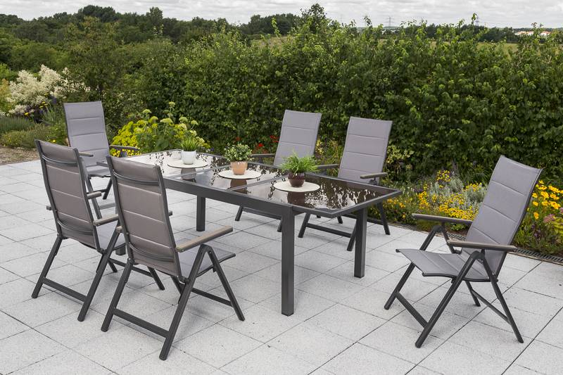 Merxx Trivero Set 7tlg. Ausziehtisch 160/220 x 90 cm