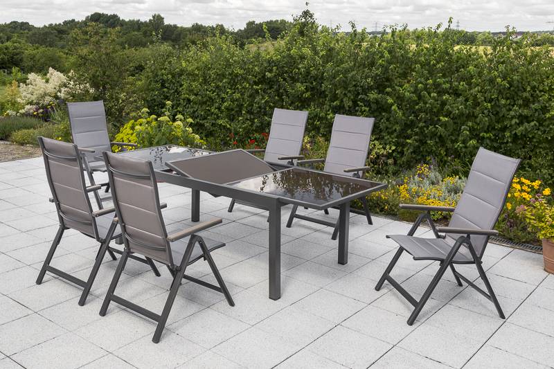 Merxx Trivero Set 7tlg. Ausziehtisch 160/220 x 90 cm Saisonschlussverkauf