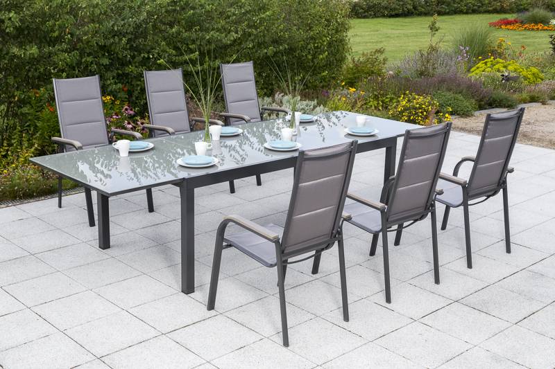 Merxx Trivero Set 7tlg. Semi-Ausziehtisch 200/300 x 110 cm Weihnachtsangebot
