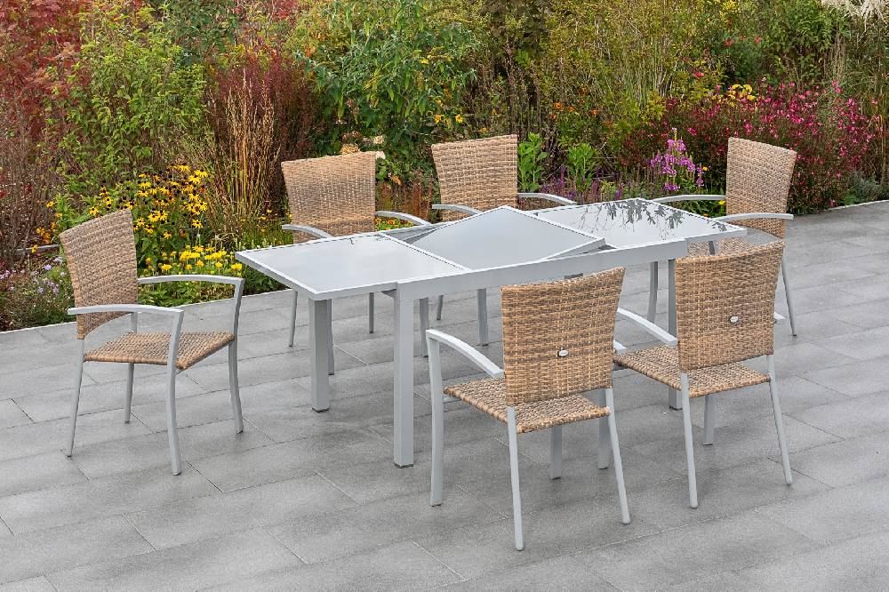 Merxx Savona Set 7tlg. mit Ausziehtisch 140/200 x 90 cm Osterangebot