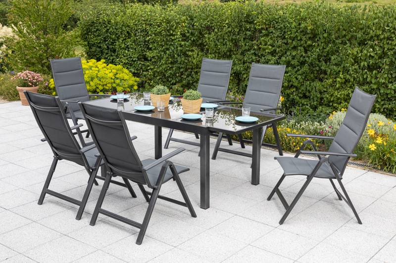 Merxx Taviano Set 7tlg. Ausziehtisch 160/ 220 x 90 cm Sonderangebot der Fabrik