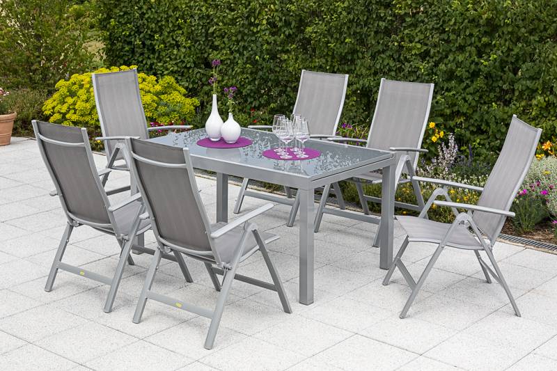 Merxx Carrara Set 7tlg.Semi-Ausziehtisch 150/220 x 90 cm Black Friday Preise
