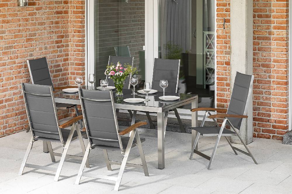 Merxx Ferrara Set 7tlg. Ausziehtisch 180/240 x 100 cm Black Friday