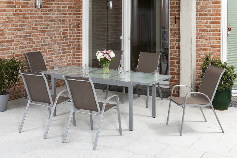 Merxx Sorrento Set 7tlg. Ausziehtisch 120/180 x 90 cm Letzte 3 Tage