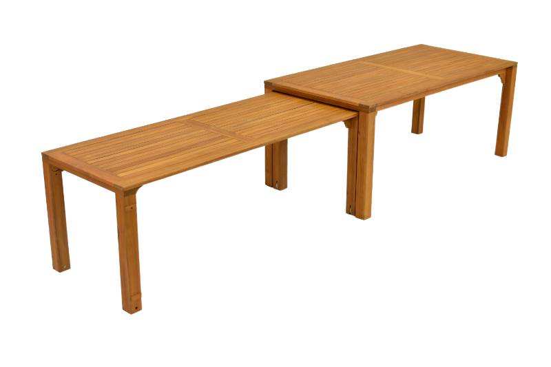 Merxx Paraiba Set 9tlg. Flex-Ausziehtisch 185/370 x 90 cm Speichern exportieren
