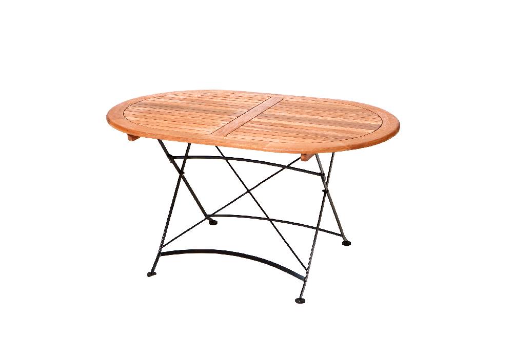 Merxx Schlossgarten Set 5lg. Klapptisch oval 140 x 90 cm Kostenloser Versand