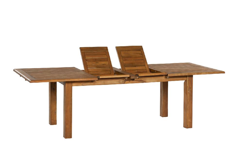 Merxx Acapulco Set 9tlg. Doppelausziehtisch 180/260 x 100 cm Weihnachtsangebot
