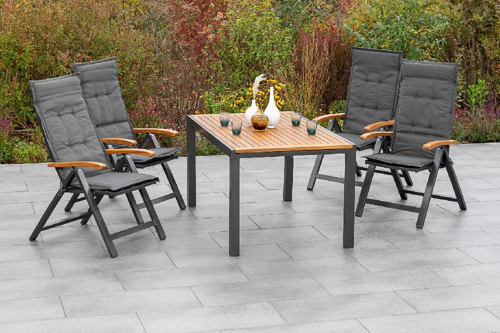 Merxx Tilos Set 9tlg. Ausziehtisch 150/200 x 90 cm Kostenlose Rückgabe