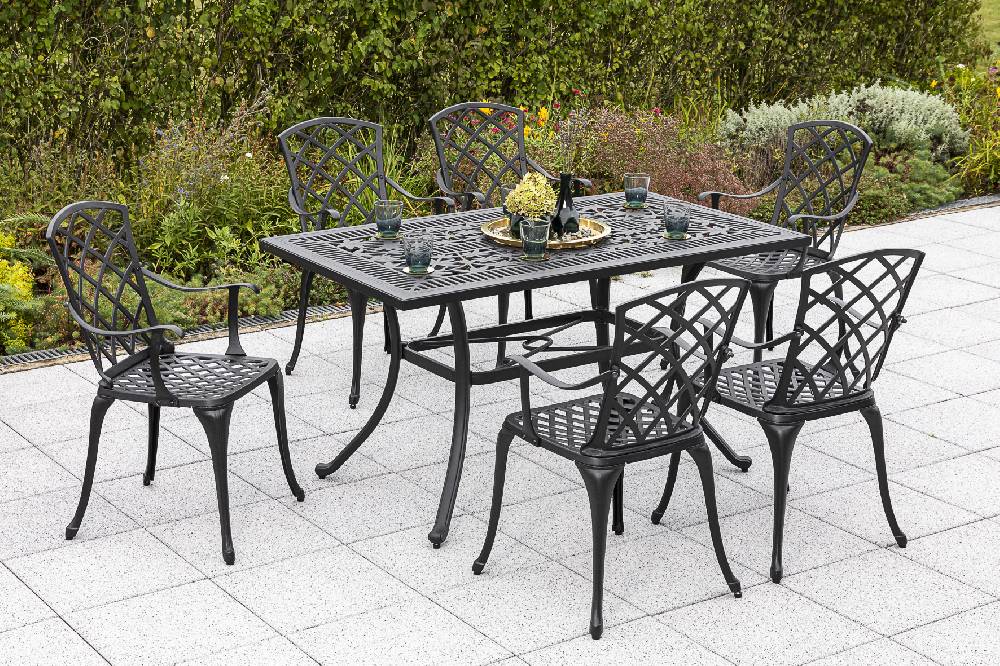 Merxx Rhodos Set 7tlg. Tisch 140 x 80 cm Neueste Stile