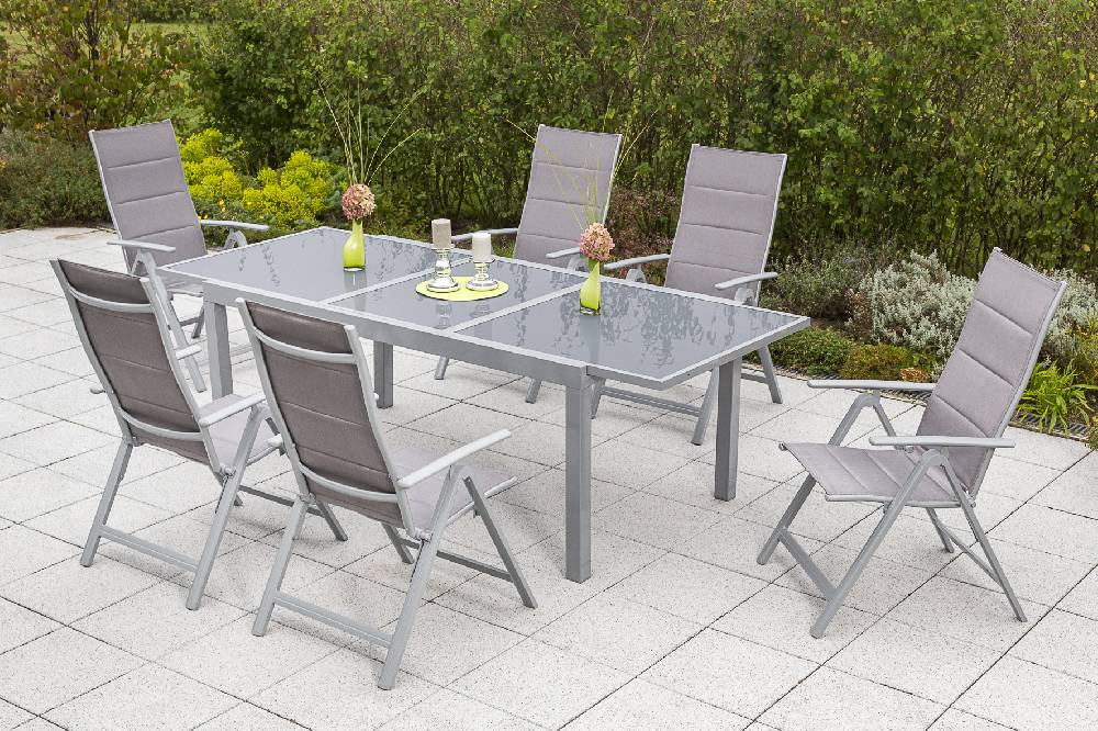 Merxx Taviano Set 7tlg. Ausziehtisch 160/ 220 x 90 cm Auslauf