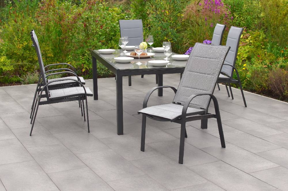 Merxx Marini Set 7tlg. Semi-Ausziehtisch 180/250 x 100 cm Angebote