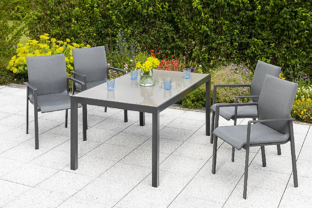 Merxx Bellino Set 5tlg. Tisch 150 x 90 cm Kostenloser Versand