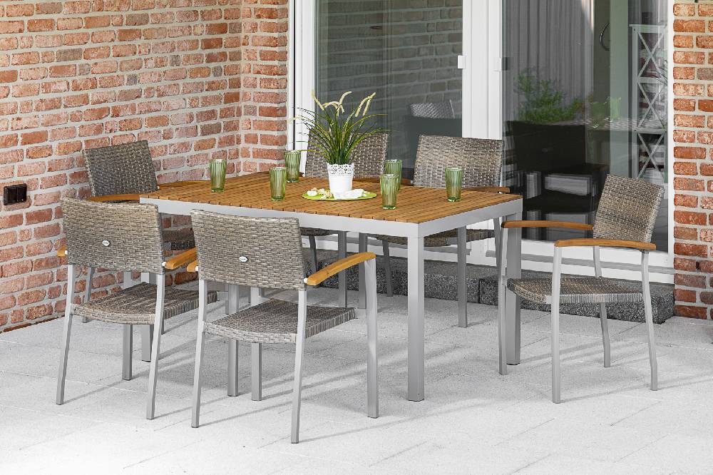 Merxx Silano Set 7tlg. Tisch 150 x 90 cm Fabrikpreis