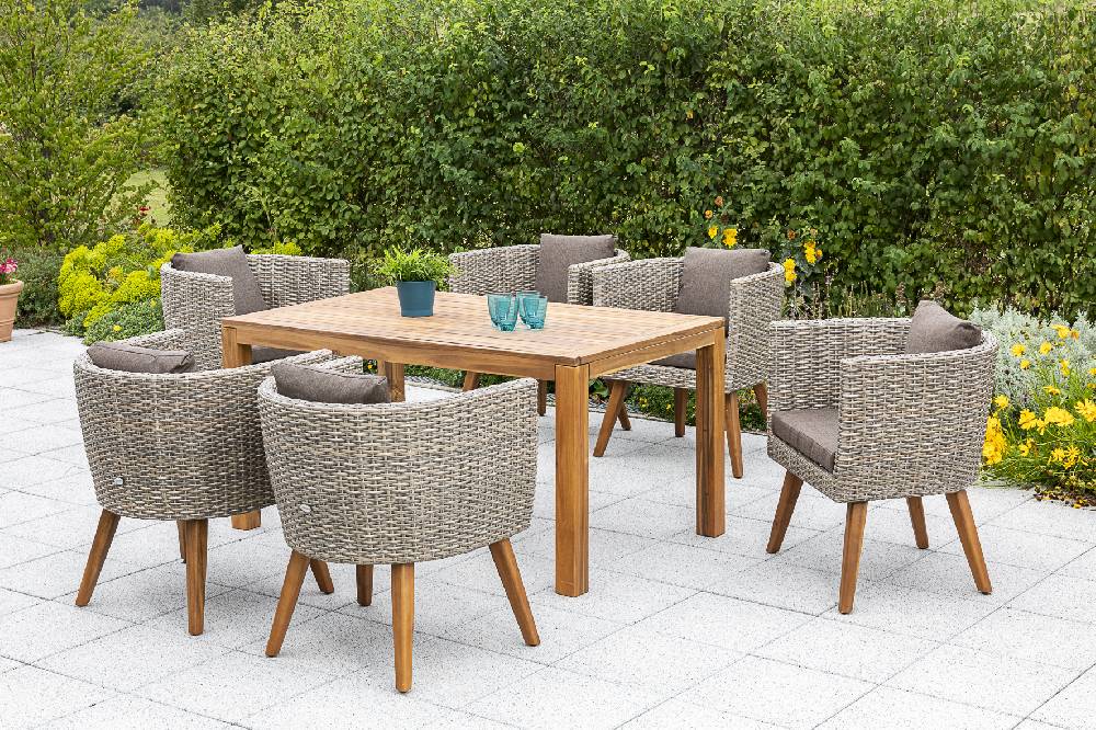 Merxx Imperia Set 7tlg. Ausziehtisch 150/200 x 90 cm Letzter Tag