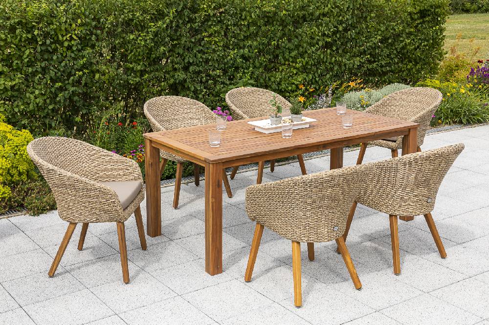 Merxx Arrone Set 7tlg. Tisch 185 x 90 cm Bis zu 55% Rabatt