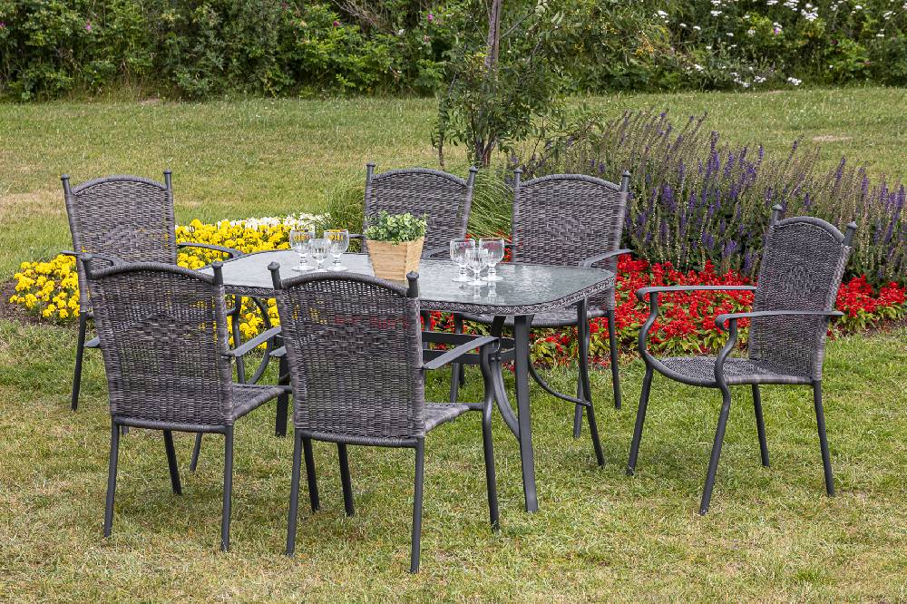 Merxx Roma Set 7tlg Tisch 150 x 80 cm Nur noch ein Tag übrig