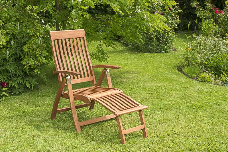 Merxx Comodoro Klappsessel 5 Pos. mit Fußteil und Kissen Clearance-Verkauf