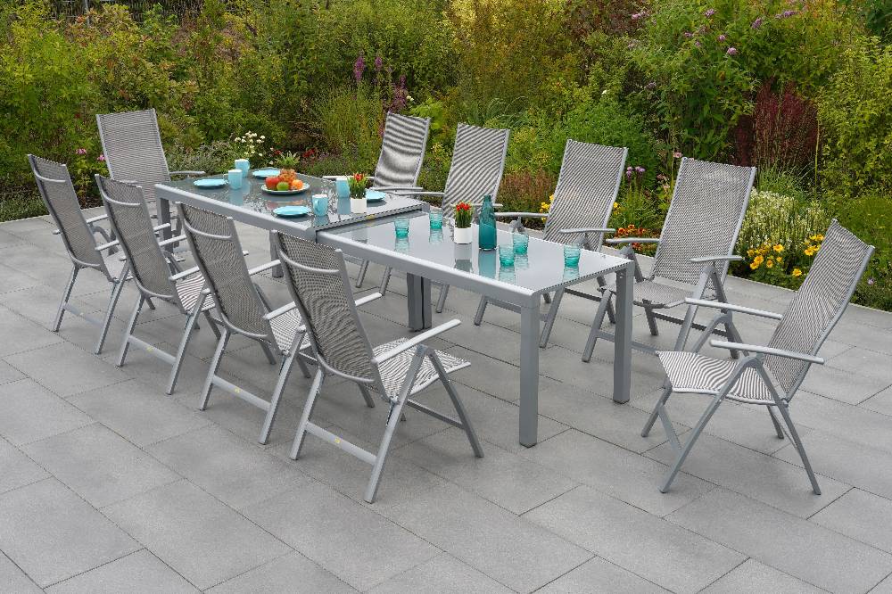 Merxx Taviano Set 11tlg. Flex-Ausziehtisch 160/320 x 90 cm Angebote