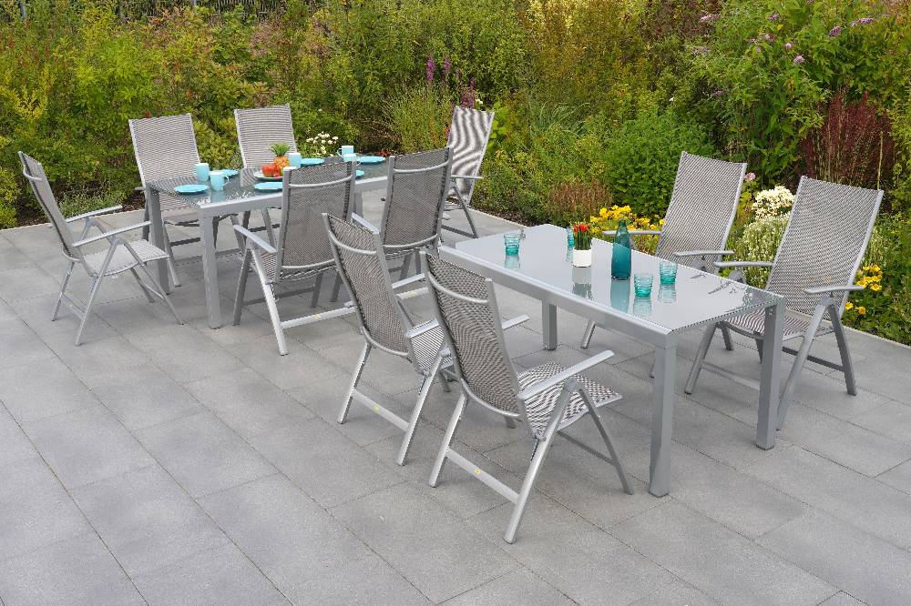 Merxx Taviano Set 11tlg. Flex-Ausziehtisch 160/320 x 90 cm Angebote