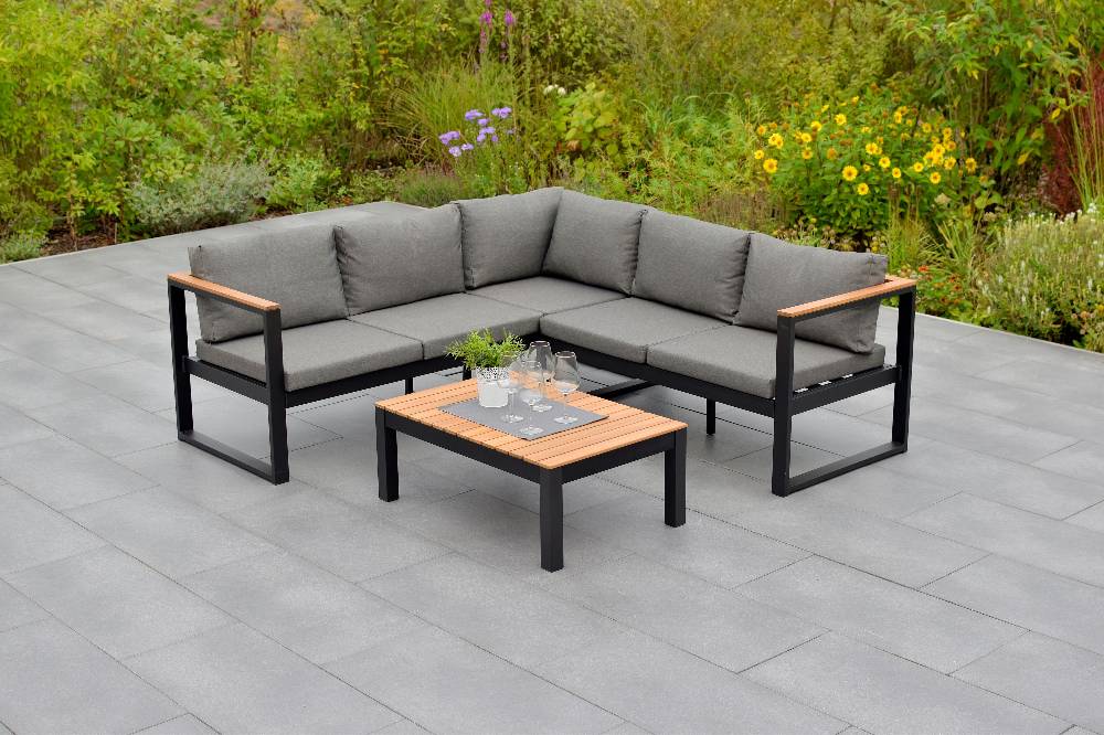 Merxx Mykonos Set 3tlg. Tisch 90 x 60 cm 3er Bank Sonderangebot