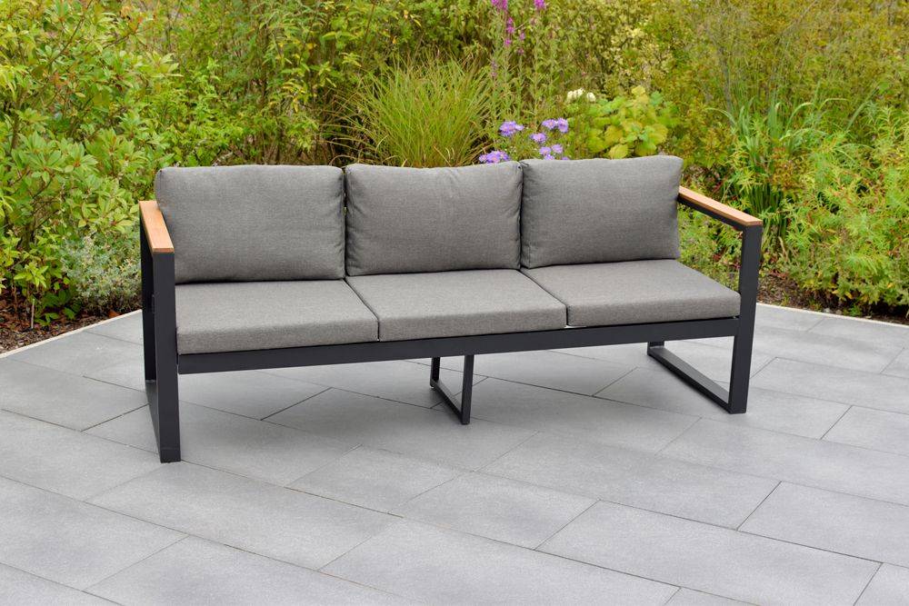Merxx Mykonos Set 3tlg. Tisch 90 x 60 cm 3er Bank Sonderangebot