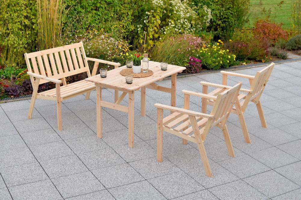 Merxx Sylt Set 5tlg. Tisch 110 x 65 cm Großer Ausverkauf