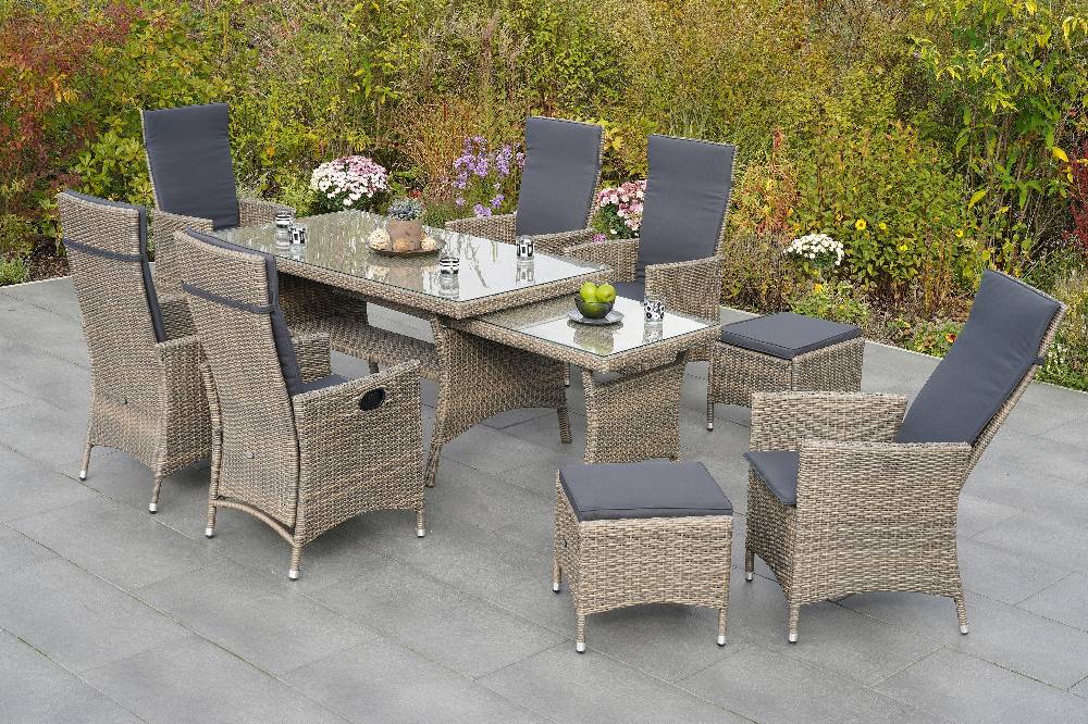 Merxx Ravello Set 17tlg. Tisch verlängerbar 160/270 x 85 cm Exklusive Angebote
