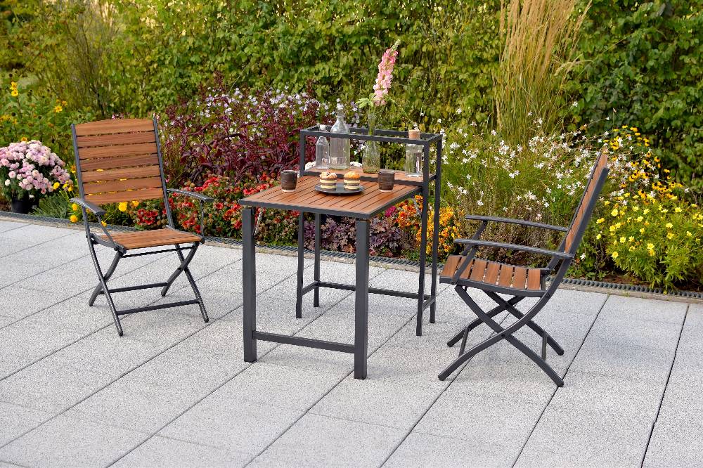 Merxx Santorin Set 3tlg. Balkonklapptisch 93 x 60 cm Super Rabatt