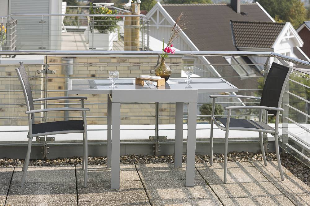Merxx Milano Set 3tlg. Balkonausziehtisch 65/130 x 65 cm Rabatte dieses Monats