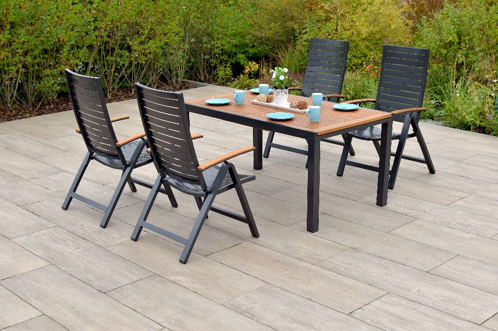 Merxx Astros Set 5tlg. Ausziehtisch 150/200 x 90 cm Fabrikverkauf